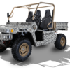 A MASSIMO WARRIOR 700 side-by-side utility vehicle with camouflage pattern on a white background.