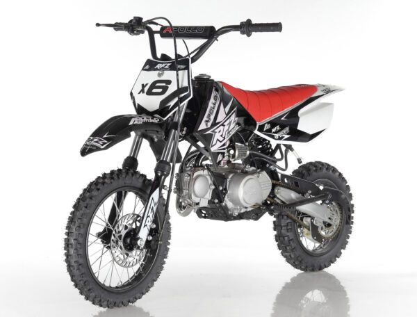 Apollo RFZ DB-X6 125cc Dirt Bike, Fully Automatic, 4-Stroke Air-Cooled Engine, Kick Start