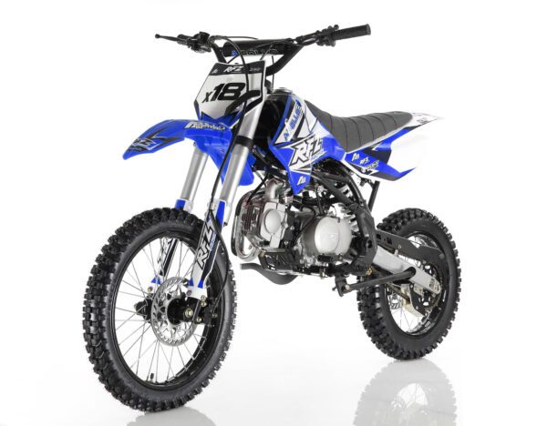 Apollo DB-X18 125cc RFZ Racing Dirt Bike, 4-Speed Manual Clutch, 4-Stroke Single Cylinder, Kick Start