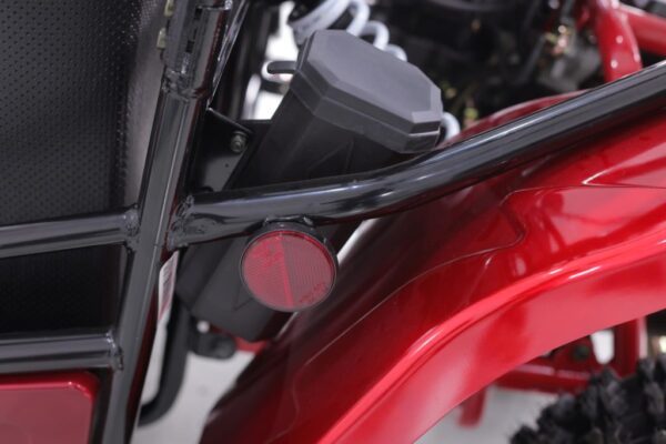 A close up of the front end of a motorcycle.