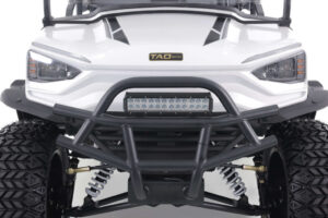 A close up of the front bumper on a vehicle