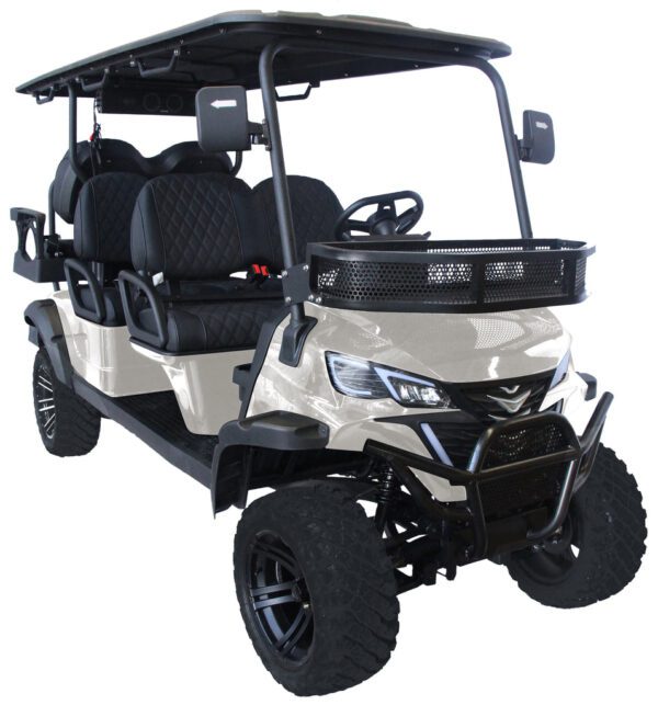 Trailmaster TBM X6 Off-Road Golf Cart, 48V 5kW Lithium Battery, 10″ LED Touch Screen, Aluminum Rims, Foldable Windshield, Bluetooth Radio, Back-Up Camera - Image 2