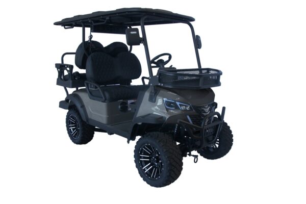 Trailmaster TBM X4 Electric Golf Cart, 48V 5kW Battery, 4-Passenger Lifted Design, Custom Rims, Ground Effects LED Lights, 10.5″ LED Display, 48-Mile Range, High/Low Transmission - Image 3