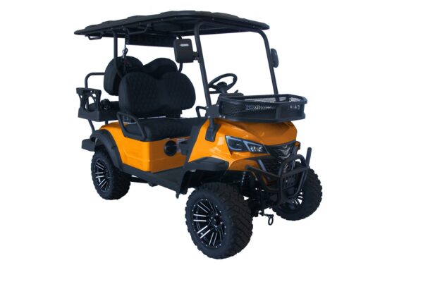 Trailmaster TBM X4 Electric Golf Cart, 48V 5kW Battery, 4-Passenger Lifted Design, Custom Rims, Ground Effects LED Lights, 10.5″ LED Display, 48-Mile Range, High/Low Transmission - Image 4