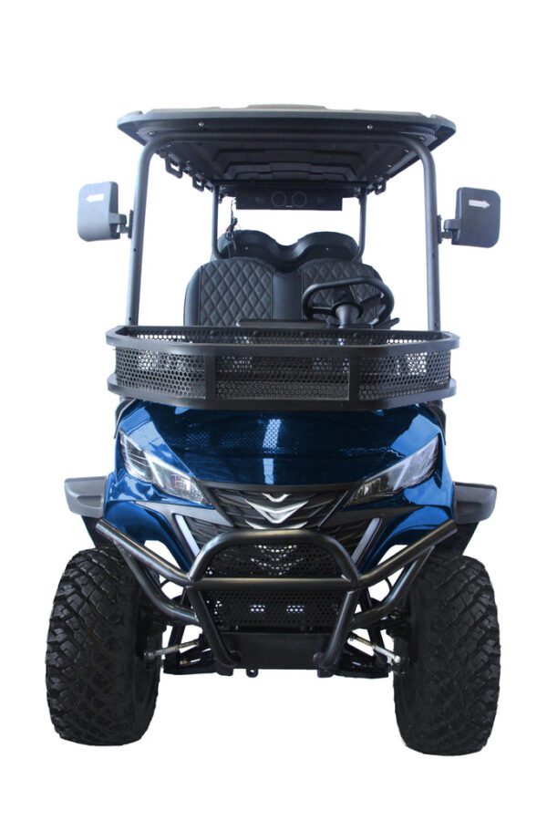 Trailmaster TBM X6 Off-Road Golf Cart, 48V 5kW Lithium Battery, 10″ LED Touch Screen, Aluminum Rims, Foldable Windshield, Bluetooth Radio, Back-Up Camera - Image 4