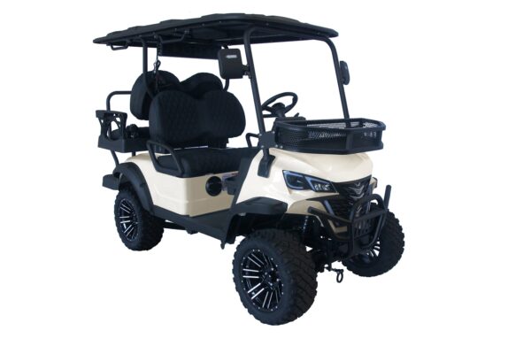 Trailmaster TBM X4 Electric Golf Cart, 48V 5kW Battery, 4-Passenger Lifted Design, Custom Rims, Ground Effects LED Lights, 10.5″ LED Display, 48-Mile Range, High/Low Transmission - Image 5