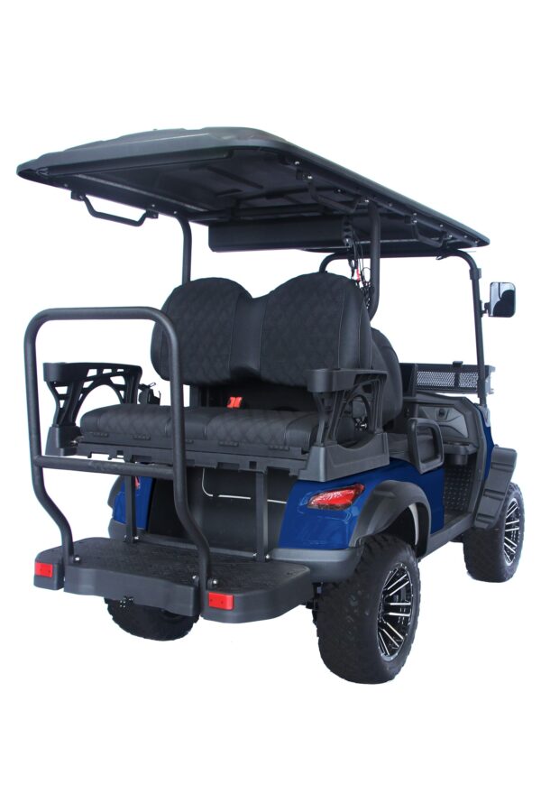 Trailmaster TBM X4 Electric Golf Cart, 48V 5kW Battery, 4-Passenger Lifted Design, Custom Rims, Ground Effects LED Lights, 10.5″ LED Display, 48-Mile Range, High/Low Transmission - Image 9