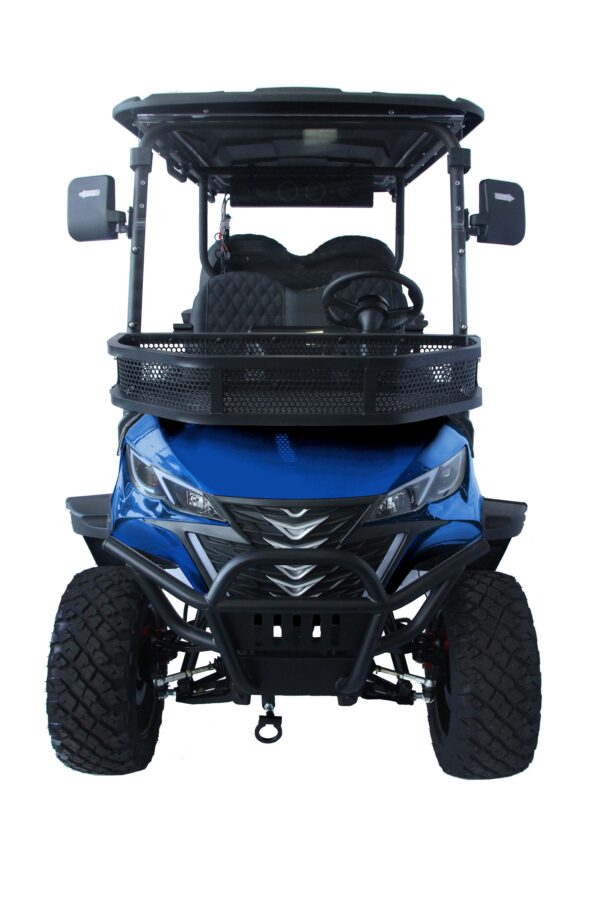 Trailmaster TBM X4 Electric Golf Cart, 48V 5kW Battery, 4-Passenger Lifted Design, Custom Rims, Ground Effects LED Lights, 10.5″ LED Display, 48-Mile Range, High/Low Transmission - Image 12