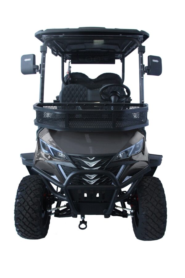 Trailmaster TBM X4 Electric Golf Cart, 48V 5kW Battery, 4-Passenger Lifted Design, Custom Rims, Ground Effects LED Lights, 10.5″ LED Display, 48-Mile Range, High/Low Transmission - Image 13