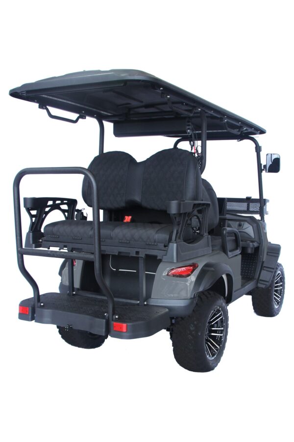 Trailmaster TBM X4 Electric Golf Cart, 48V 5kW Battery, 4-Passenger Lifted Design, Custom Rims, Ground Effects LED Lights, 10.5″ LED Display, 48-Mile Range, High/Low Transmission - Image 14