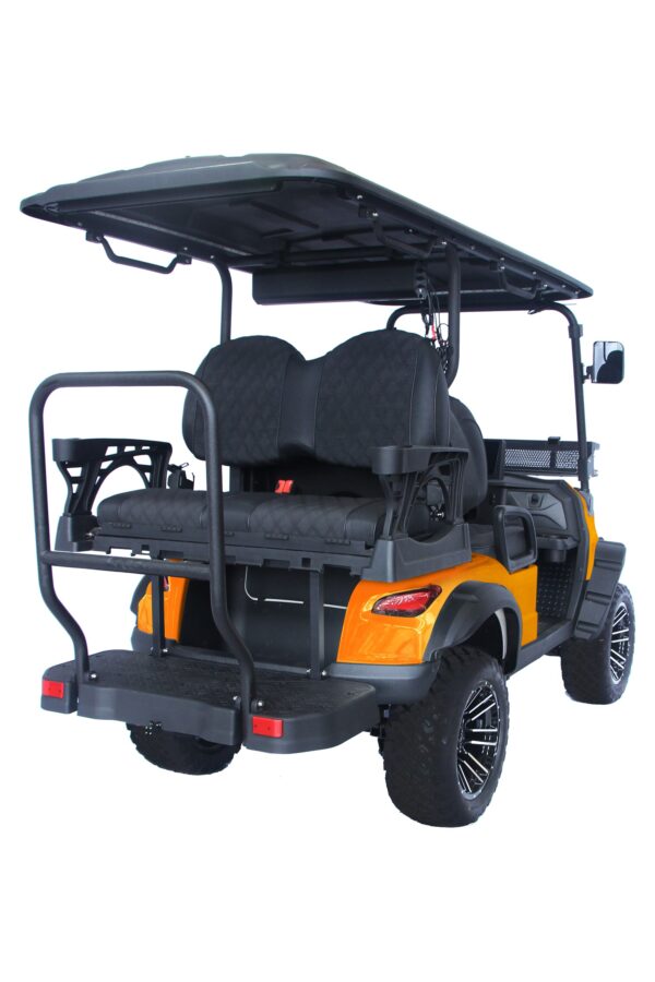 Trailmaster TBM X4 Electric Golf Cart, 48V 5kW Battery, 4-Passenger Lifted Design, Custom Rims, Ground Effects LED Lights, 10.5″ LED Display, 48-Mile Range, High/Low Transmission - Image 15