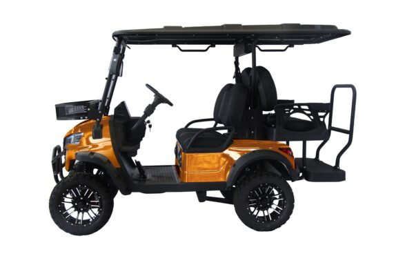 Trailmaster TBM X4 Electric Golf Cart, 48V 5kW Battery, 4-Passenger Lifted Design, Custom Rims, Ground Effects LED Lights, 10.5″ LED Display, 48-Mile Range, High/Low Transmission - Image 17