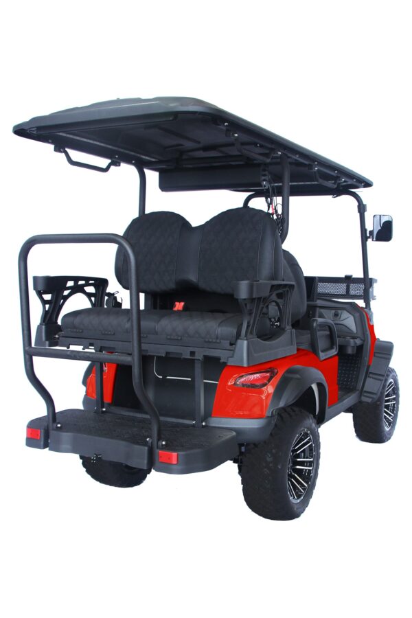 Trailmaster TBM X4 Electric Golf Cart, 48V 5kW Battery, 4-Passenger Lifted Design, Custom Rims, Ground Effects LED Lights, 10.5″ LED Display, 48-Mile Range, High/Low Transmission - Image 19