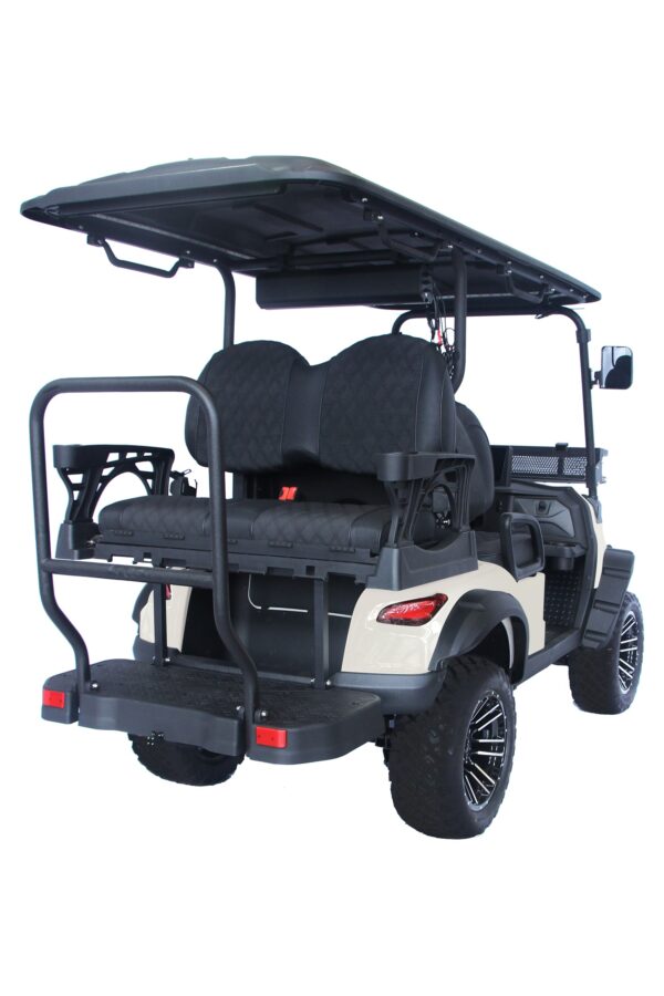 Trailmaster TBM X4 Electric Golf Cart, 48V 5kW Battery, 4-Passenger Lifted Design, Custom Rims, Ground Effects LED Lights, 10.5″ LED Display, 48-Mile Range, High/Low Transmission - Image 22