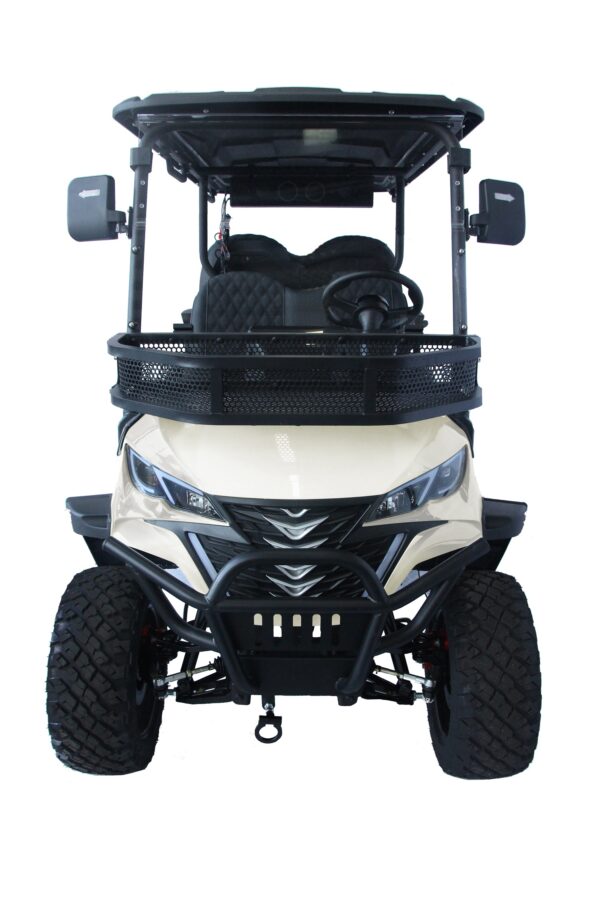 Trailmaster TBM X4 Electric Golf Cart, 48V 5kW Battery, 4-Passenger Lifted Design, Custom Rims, Ground Effects LED Lights, 10.5″ LED Display, 48-Mile Range, High/Low Transmission - Image 24