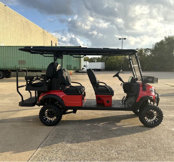 Trailmaster TBM X6 Off-Road Golf Cart, 48V 5kW Lithium Battery, 10″ LED Touch Screen, Aluminum Rims, Foldable Windshield, Bluetooth Radio, Back-Up Camera - Image 10