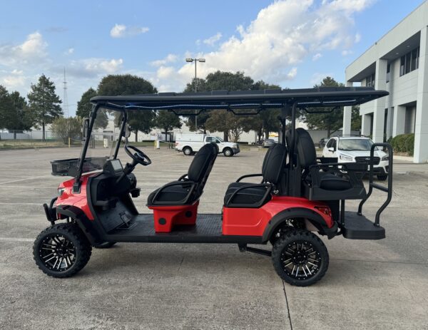 Trailmaster TBM X6 Off-Road Golf Cart, 48V 5kW Lithium Battery, 10″ LED Touch Screen, Aluminum Rims, Foldable Windshield, Bluetooth Radio, Back-Up Camera - Image 12