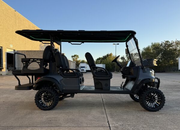 Trailmaster TBM X6 Off-Road Golf Cart, 48V 5kW Lithium Battery, 10″ LED Touch Screen, Aluminum Rims, Foldable Windshield, Bluetooth Radio, Back-Up Camera - Image 5