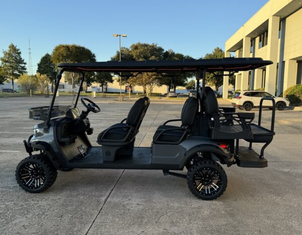 Trailmaster TBM X6 Off-Road Golf Cart, 48V 5kW Lithium Battery, 10″ LED Touch Screen, Aluminum Rims, Foldable Windshield, Bluetooth Radio, Back-Up Camera - Image 7