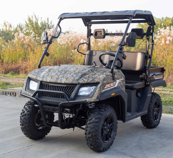 Vitacci CROSS LAND 200 EFI UTV, 4-Stroke, Air & Oil-Cooled Engine with Balance Shaft, Folding Windshield & Dump Bed