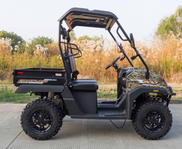 Vitacci CROSS LAND 200 EFI UTV, 4-Stroke, Air & Oil-Cooled Engine with Balance Shaft, Folding Windshield & Dump Bed - Image 4