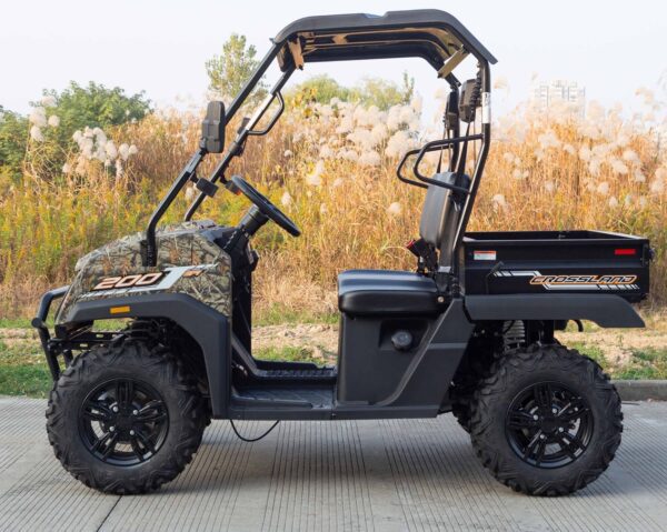 Vitacci CROSS LAND 200 EFI UTV, 4-Stroke, Air & Oil-Cooled Engine with Balance Shaft, Folding Windshield & Dump Bed - Image 5