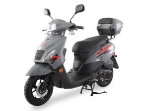 Ice Bear Cali (PMZ50-2) 50cc Scooter, GY6 Engine, Automatic CVT Transmission with Gates belt, Digital speedometer, 10" wheels, Electric start