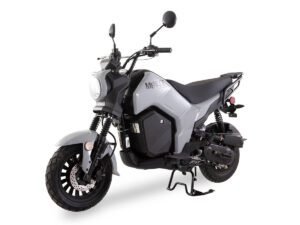 Ice Bear Menace 50 (PMZ50-Z1) Motorcycle, 50cc GY50 Engine, Digital Speedometer, yuanxing Tires, Single Rear Absorber, LED Lights, 12"/10" Wheels, Electric start