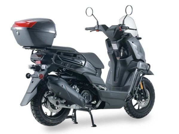 Ice Bear Warrior 200 (PMZ200-1) EFI Scooter, 200cc GY6 Engine With Trunk, 4-Stroke, Single cylinder, Air cooled, Dual Sport Tires, Digital Speedometer, 13" Alloy Rims - Image 16