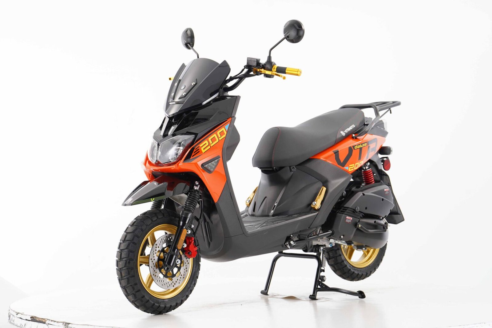 New Vitacci VTR FIGHTER PRO 200 Scooter, 169cc Carbureted 4-Stroke Single-Cylinder Engine, Air-Cooled, 12-Inch Alloy Rims - Image 2
