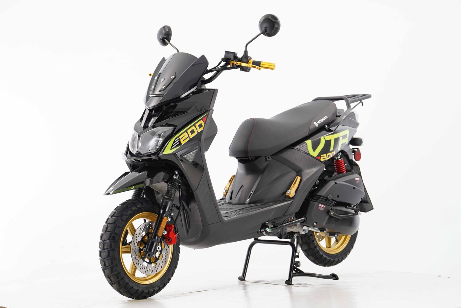 New Vitacci VTR FIGHTER PRO 200 Scooter, 169cc Carbureted 4-Stroke Single-Cylinder Engine, Air-Cooled, 12-Inch Alloy Rims - Image 5