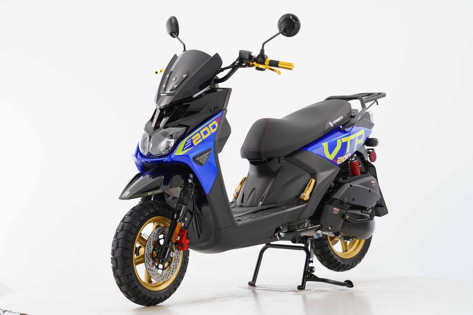 New Vitacci VTR FIGHTER PRO 200 Scooter, 169cc Carbureted 4-Stroke Single-Cylinder Engine, Air-Cooled, 12-Inch Alloy Rims - Image 6