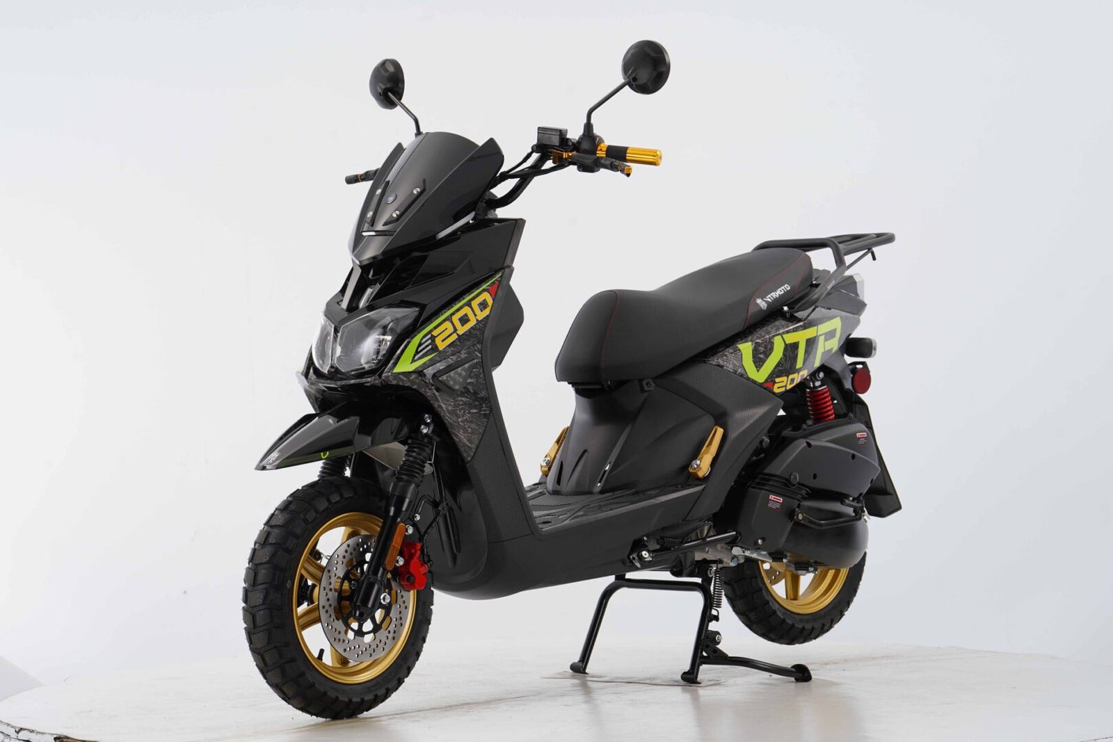 New Vitacci VTR FIGHTER PRO 200 Scooter, 169cc Carbureted 4-Stroke Single-Cylinder Engine, Air-Cooled, 12-Inch Alloy Rims - Image 7