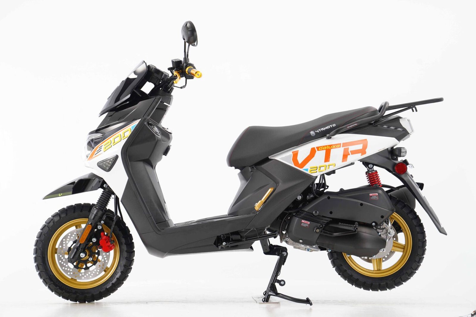New Vitacci VTR FIGHTER PRO 200 Scooter, 169cc Carbureted 4-Stroke Single-Cylinder Engine, Air-Cooled, 12-Inch Alloy Rims - Image 18