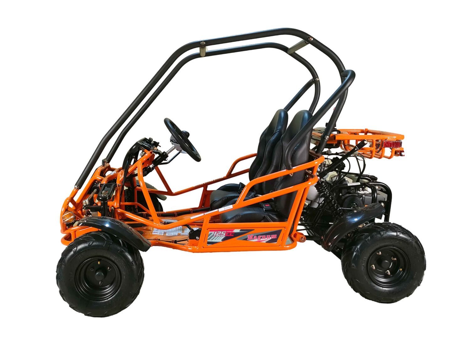 Vitacci GO-Magnum 125cc Go Kart, 3-Speed with Reverse, 35W White Headlight, Hydraulic Disc Brake, 110mm Ground Clearance - Image 15