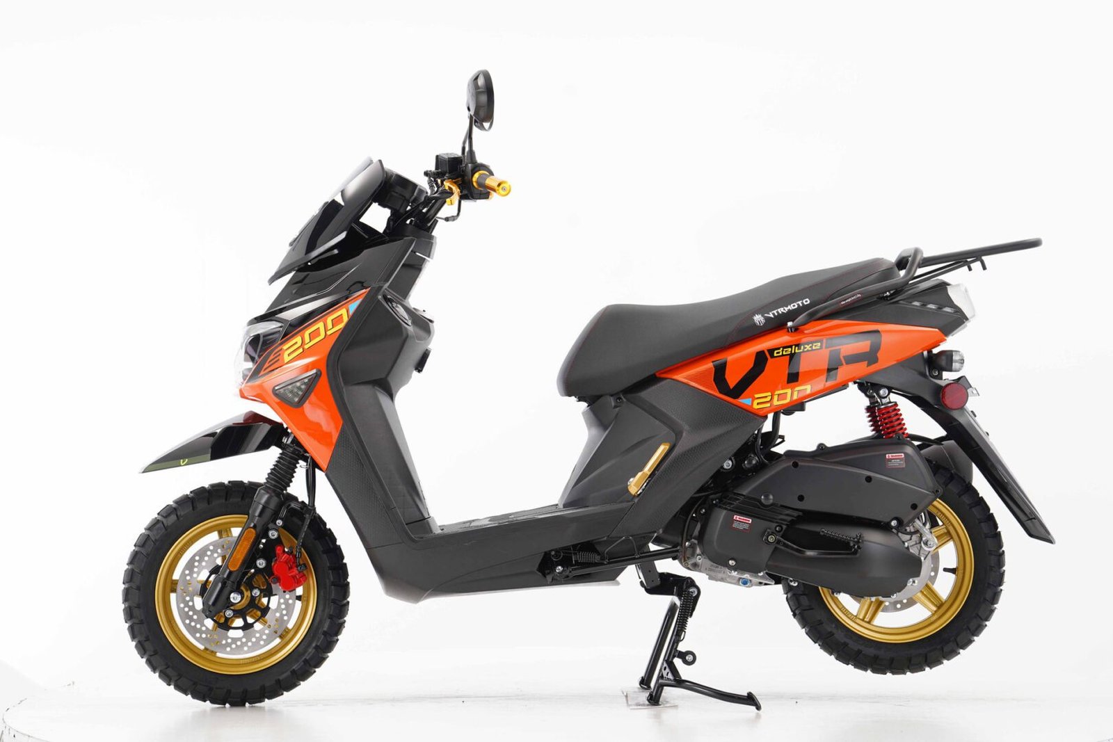 New Vitacci VTR FIGHTER PRO 200 Scooter, 169cc Carbureted 4-Stroke Single-Cylinder Engine, Air-Cooled, 12-Inch Alloy Rims - Image 10