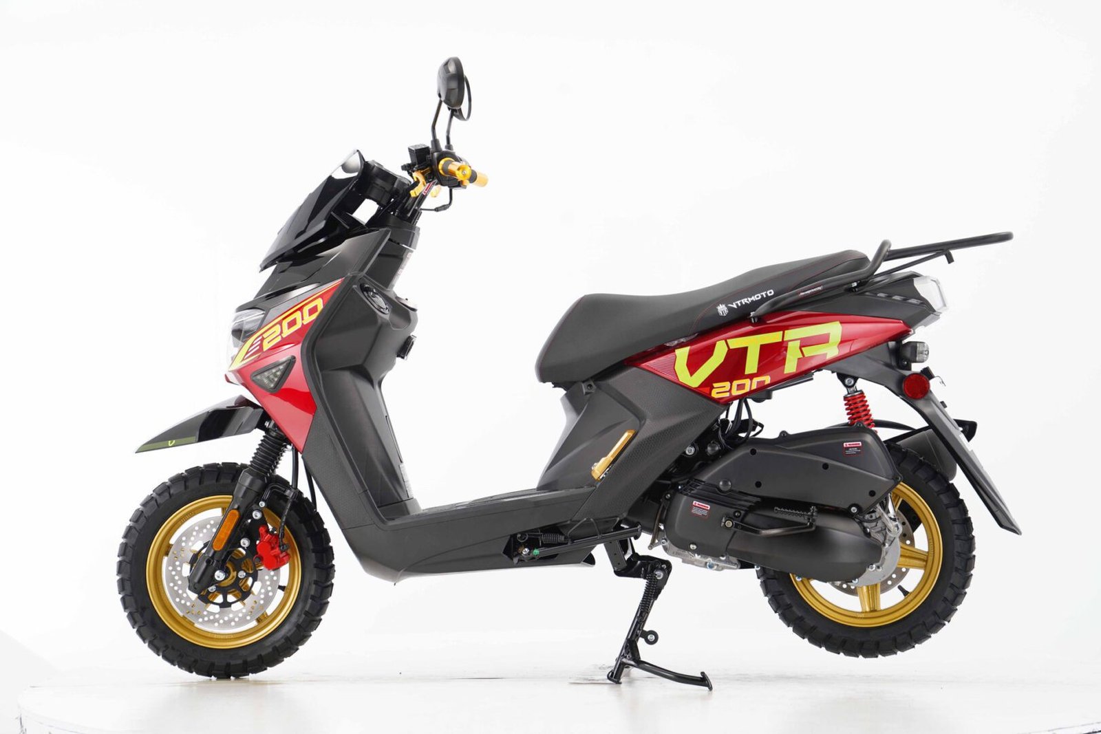 New Vitacci VTR FIGHTER PRO 200 Scooter, 169cc Carbureted 4-Stroke Single-Cylinder Engine, Air-Cooled, 12-Inch Alloy Rims - Image 14