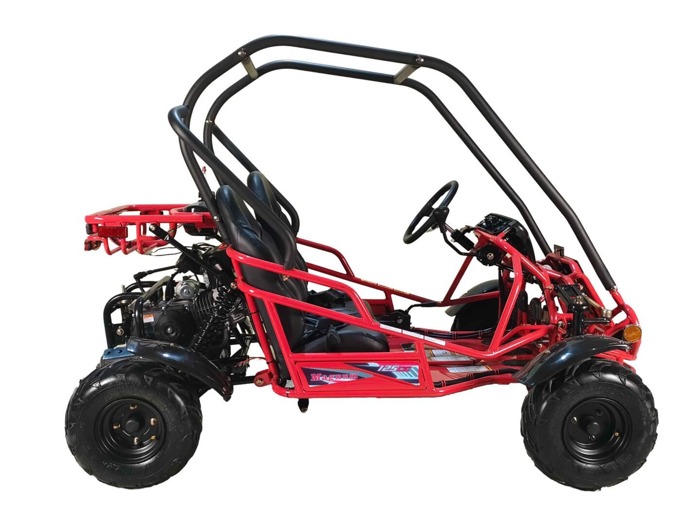 Vitacci GO-Magnum 125cc Go Kart, 3-Speed with Reverse, 35W White Headlight, Hydraulic Disc Brake, 110mm Ground Clearance - Image 12