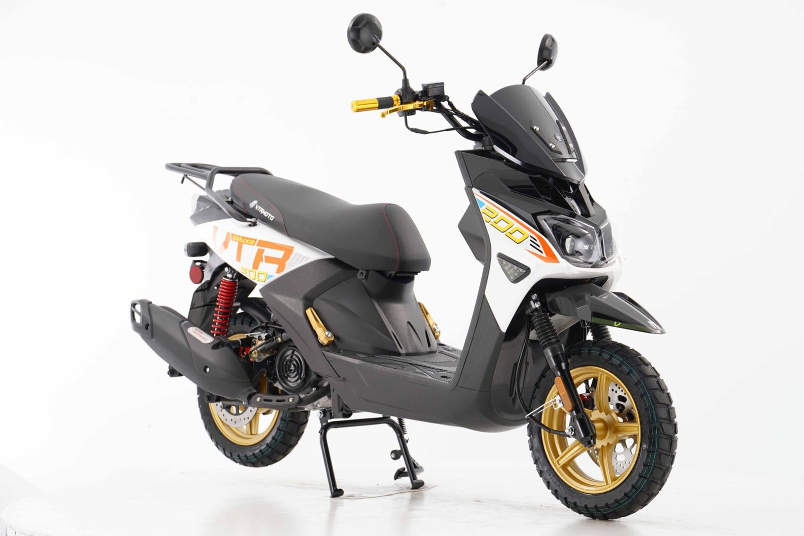 New Vitacci VTR FIGHTER PRO 200 Scooter, 169cc Carbureted 4-Stroke Single-Cylinder Engine, Air-Cooled, 12-Inch Alloy Rims - Image 17